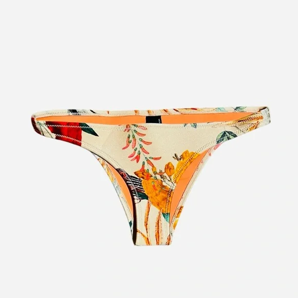 Triangl Swim Floral Neoprene Bikini Bottoms Size M - Picture 1 of 11